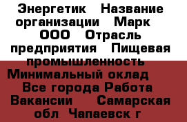 Энергетик › Название организации ­ Марк 4, ООО › Отрасль предприятия ­ Пищевая промышленность › Минимальный оклад ­ 1 - Все города Работа » Вакансии   . Самарская обл.,Чапаевск г.